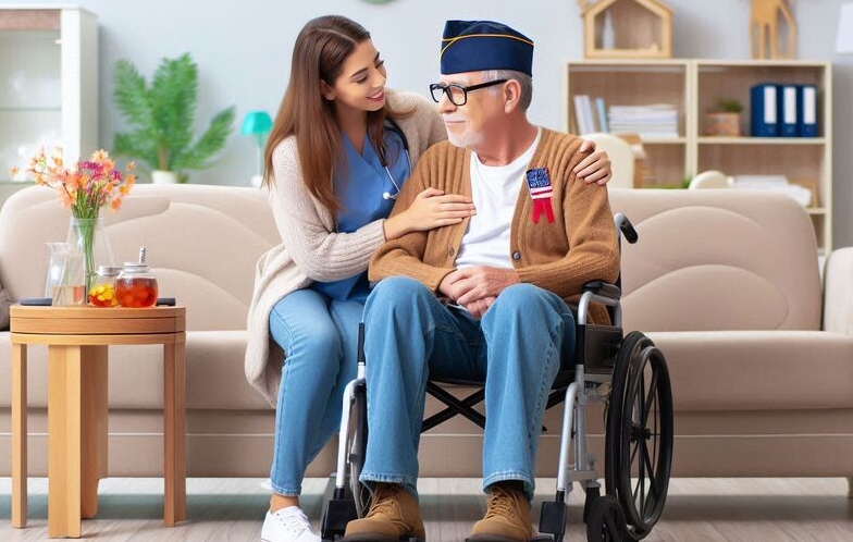 veteran getting care at home