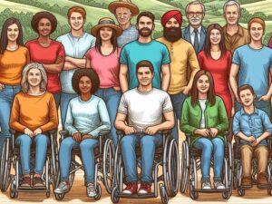 a group of people, happy, living in independence